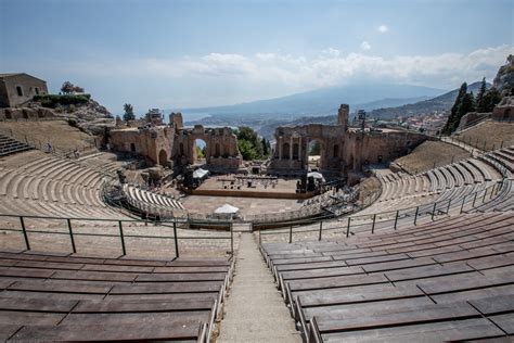 The ancient theatre of Taormina, Italy