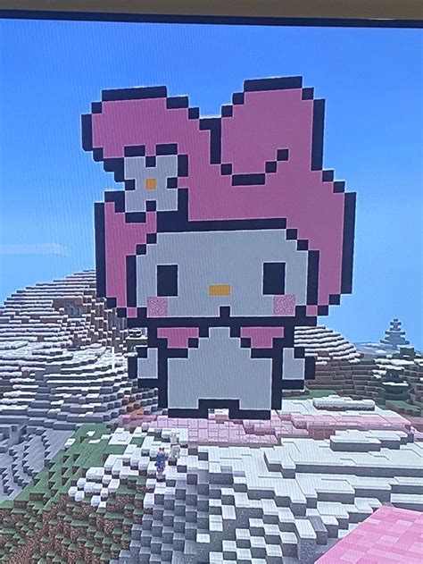 my melody | Hello kitty, Minecraft creations, Minecraft designs