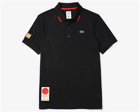 Tokyo 2020 Olympics Heritage Collection Lacoste Black Polo Shirt ...