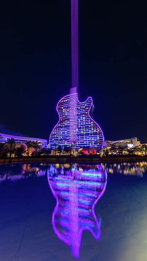 The Guitar Hotel at Night II Photograph by Claudia Domenig - Pixels