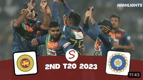 HIGHLIGHTS - India v Sri Lanka | 2nd T20 | Pune | 05th January 2023 ...