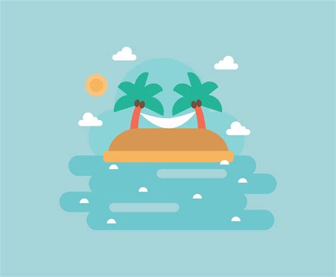 Tropical Island Vector Art & Graphics | freevector.com