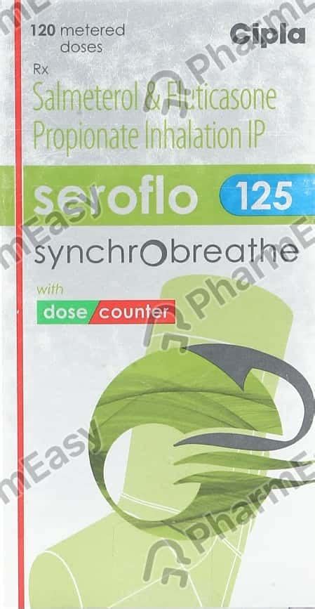 Seroflo 125mcg Box Of 120md Synchrobreathe Inhaler: Uses, Side Effects, Price & Dosage | PharmEasy