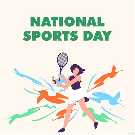 National Sports Day Celebration Vector in PSD, Illustrator, SVG, JPG ...