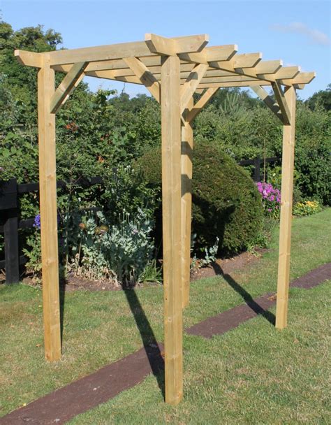 Wooden Pergola 3m x 1.8m x 2.1m high. Fully Notched Joints. | New End User