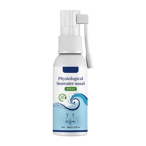 Saline Nasal Moisturizing Spray Seawater Nasal Spray Helps To Breathe ...