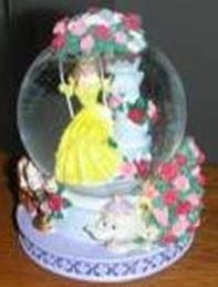 Disney Snowglobes Collectors Guide: Belle swing Snowglobe