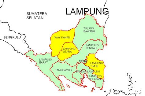 Peta Lampung - Peta Lampung Gambar HD Lengkap, Terbaru dan ...