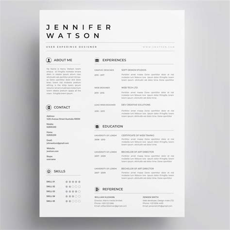 Free Vector | Elegant resume template