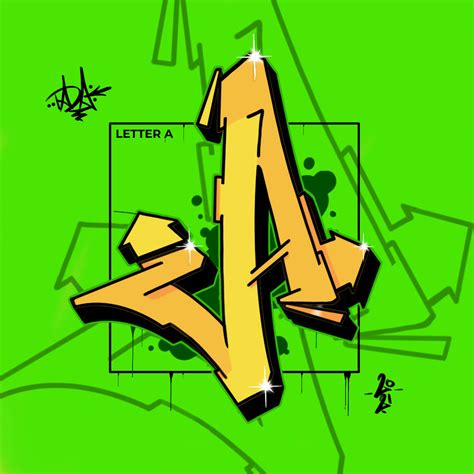 Graffiti Letter A: Inspirational Images and Tutorial