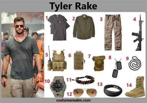 Extraction Tyler Rake Costume | Tactical clothing, Mens casual outfits, Military outfit