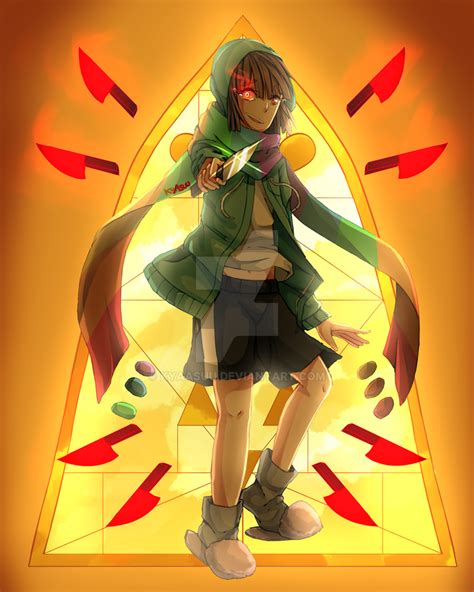 storyshift chara [redraw] by kyaasuu on DeviantArt