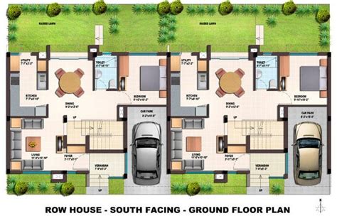 Lovely Modern Row House Plans - New Home Plans Design