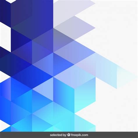 Free Vector | Gradient blue geometric background