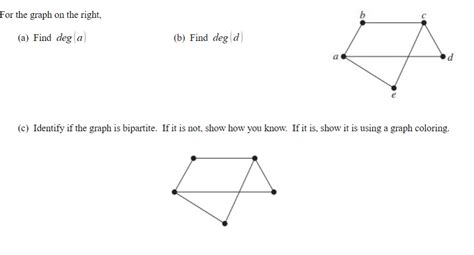 Solved (c) Identify if the graph is bipartite. If it is not, | Chegg.com | Chegg.com