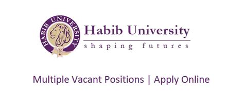 Habib University Jobs April 2017