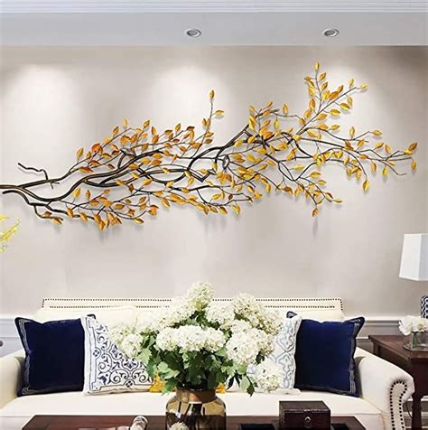 Three-Dimensional Wealth Tree Metal Wall Decor, Nature Home Art ...