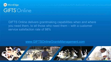 GIFTS Online Grants Software MicroEdge - YouTube