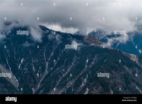 Western Sichuan, China, Snow Mountain Cloud Falls Stock Photo - Alamy