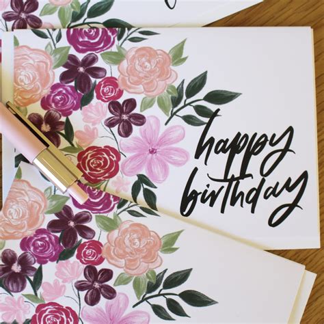 ‘FLOWER BIRTHDAY’ GREETING CARD - Trudy Letters