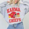 Karma is the guy on the chiefs Sweatshirt, Travis Kelce Taylor Swift shirt – Jerry Clothing