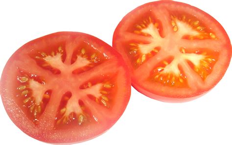 Sliced tomato PNG transparent image download, size: 2363x1477px