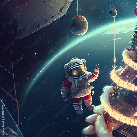 Santa Claus and His Christmas Space Christmas Space Santa Merry ...