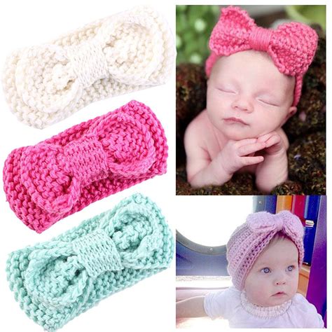 Baby Girl Headbands With Bows Perfect for Newborns/Toddlers/Kids Cute Hairband Headwrap (3-Bunny ...