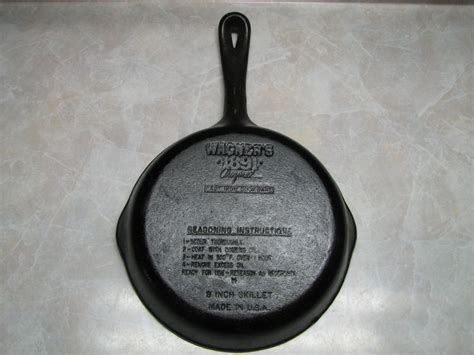 Wagner Cast Iron Skillet 1891 Series Frying Pan Wedding