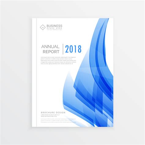 business annual report cover page template in A4 print size with - Ladda ner gratis vektorgrafik ...