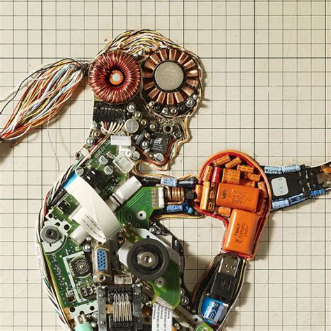 Stunning Wall Art created from Electronic Components