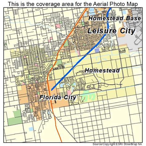 Aerial Photography Map of Homestead, FL Florida