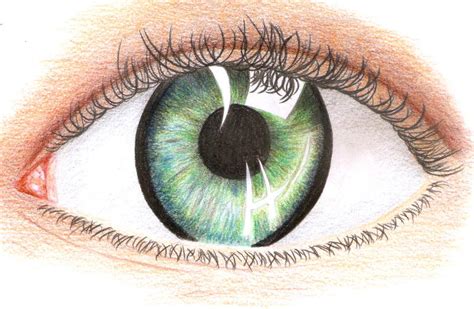 Green Eye Drawing by thekookyartist on DeviantArt