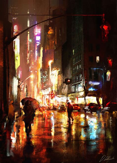 "Night Life" series | City painting, City art, Cityscape art