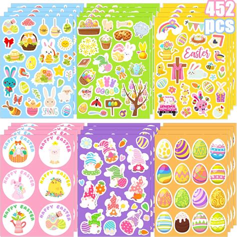 Amazon.com: Easter Stickers Easter Stickers for Kids Easter Egg Bunny ...