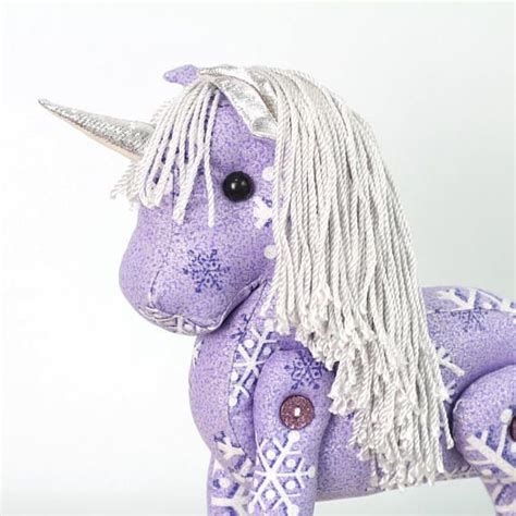 Purple Unicorn Plushie With Silver Hair. Glitter Fabric Pony | Etsy | Purple unicorn, Glitter ...