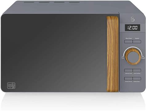 Swan SM22036GRYN Nordic Microwave - Grey | Donaghy Bros.