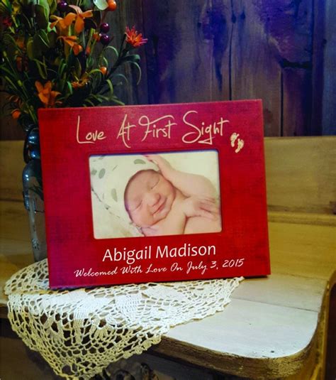 Personalized Baby Picture Frame Personalized by SchweitzerCustoms