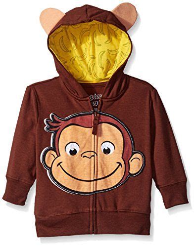 Curious George Little Boys' Toddler Character Hoodie, Bro... https://www.amazon.com/dp ...