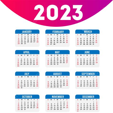 2023 Calendar Clipart 2023 Calendar – NBKomputer