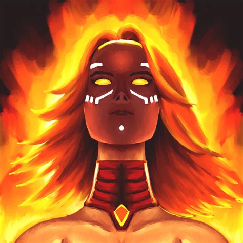 Dota 2 - Lina, Fiery Soul icon by victorcisneiros on DeviantArt