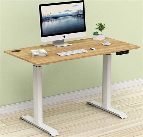 Standing Desk With Drawers / Elfa White Driftwood Movable Standing Desk ...