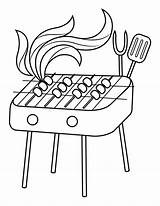 Bbq Coloring Pages sketch template