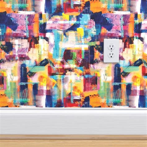 Colorful Bauhaus Wallpaper Bauhaus Abstract by Jenflorentine | Etsy