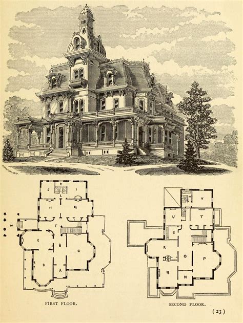 Victorian house plans, Mansion floor plan, Victorian homes