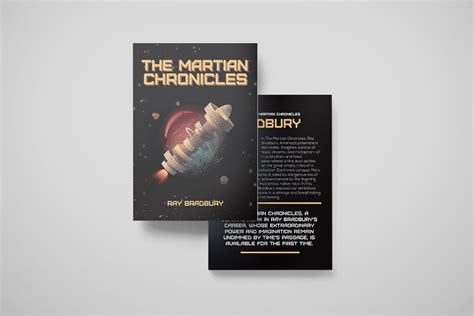 Book cover "Martian chronicles" by Ray Bradbury on Behance