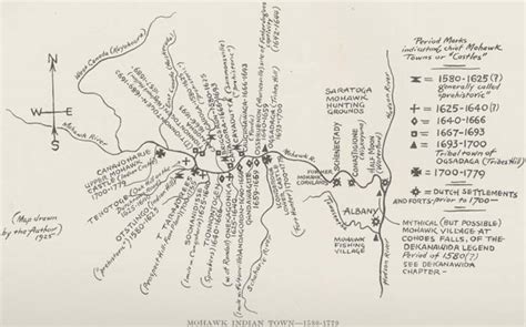 History of the Mohawk Valley: Gateway to the West 1614-1925 — Map of Mohawk Indian Towns - 1580 ...