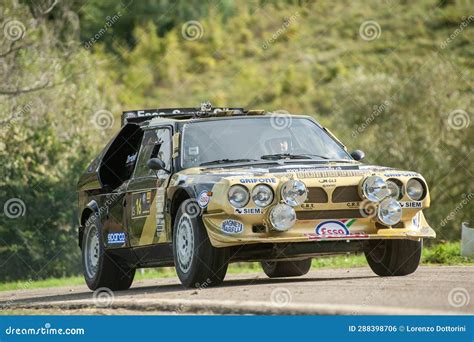 Lancia Delta S4 Group B Historic Rally Car during a Special Stage ...