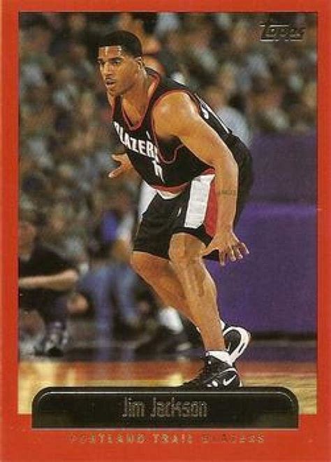 Amazon.com: Basketball NBA 1999-00 Topps #95 Jim Jackson Blazers: Collectibles & Fine Art