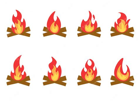 Premium Vector | Campfire vector design illustration isolated on white ...